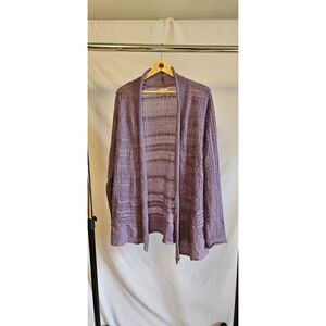 Sonoma Women's Lavender Cardigan Sweater Size L